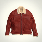 Shearling Leather Bomber Jacket – Men Fit