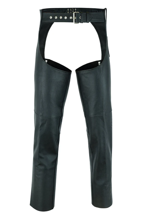 Silver Streak Unisex Genuine Leather Motorcycle Chaps
