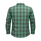 St. Paddy's Day Men's Green Long Sleeve Flannel Shirt