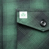 St. Paddy's Day Men's Green Long Sleeve Flannel Shirt