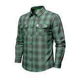 St. Paddy's Day Men's Green Long Sleeve Flannel Shirt