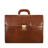 The Chamber Handmade Genuine Leather 17" Laptop Briefcase