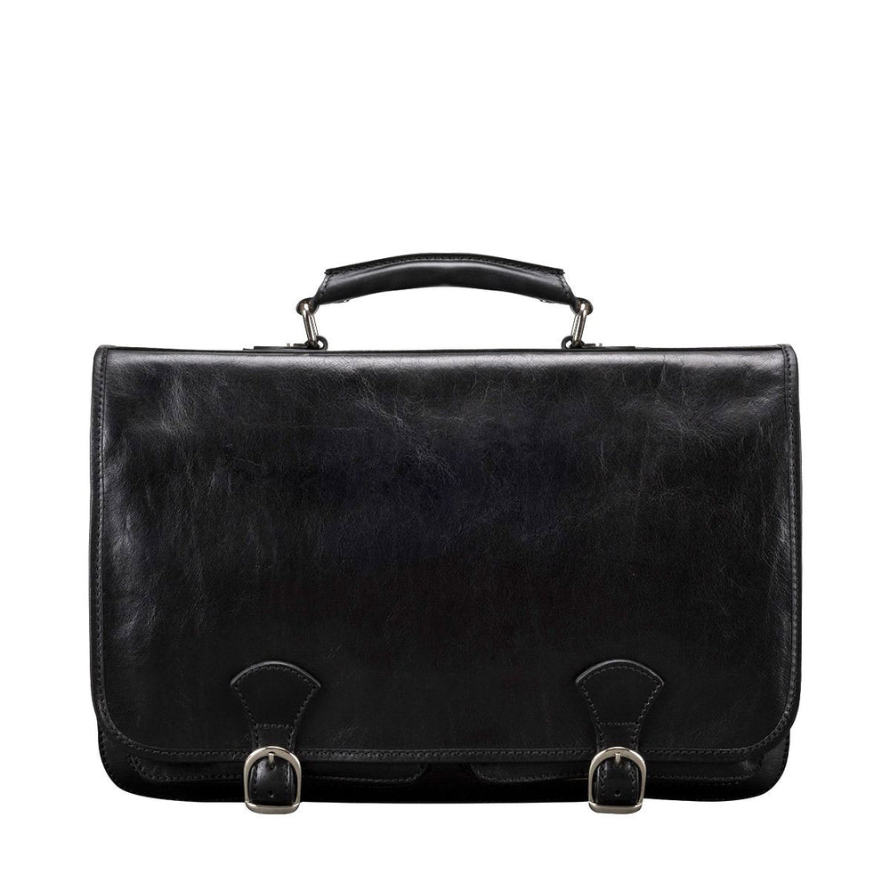 The Conqueror Handmade Men's Genuine Leather Satchel Briefcase