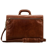 The Crown Handmade Classic Genuine Leather Briefcase for Men