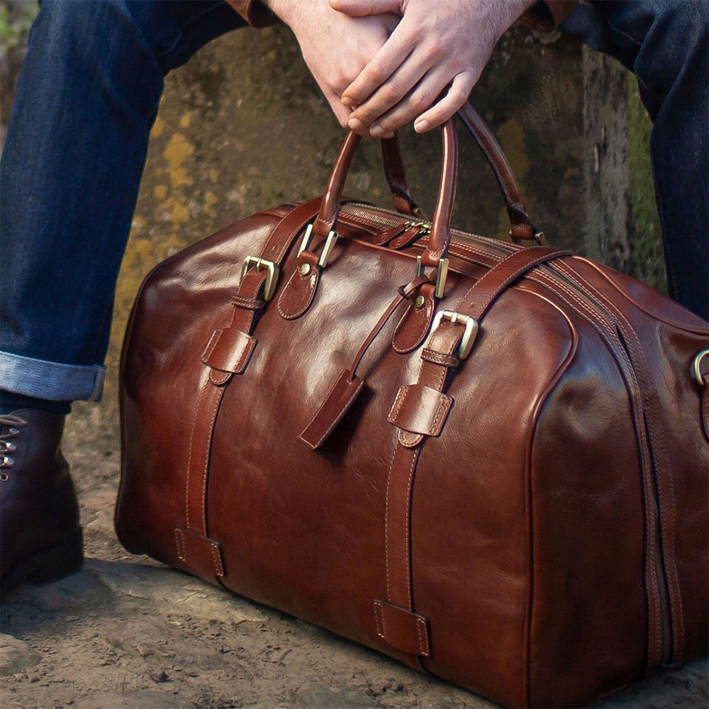 The Drifter Handmade Medium Genuine Leather Duffel Bag