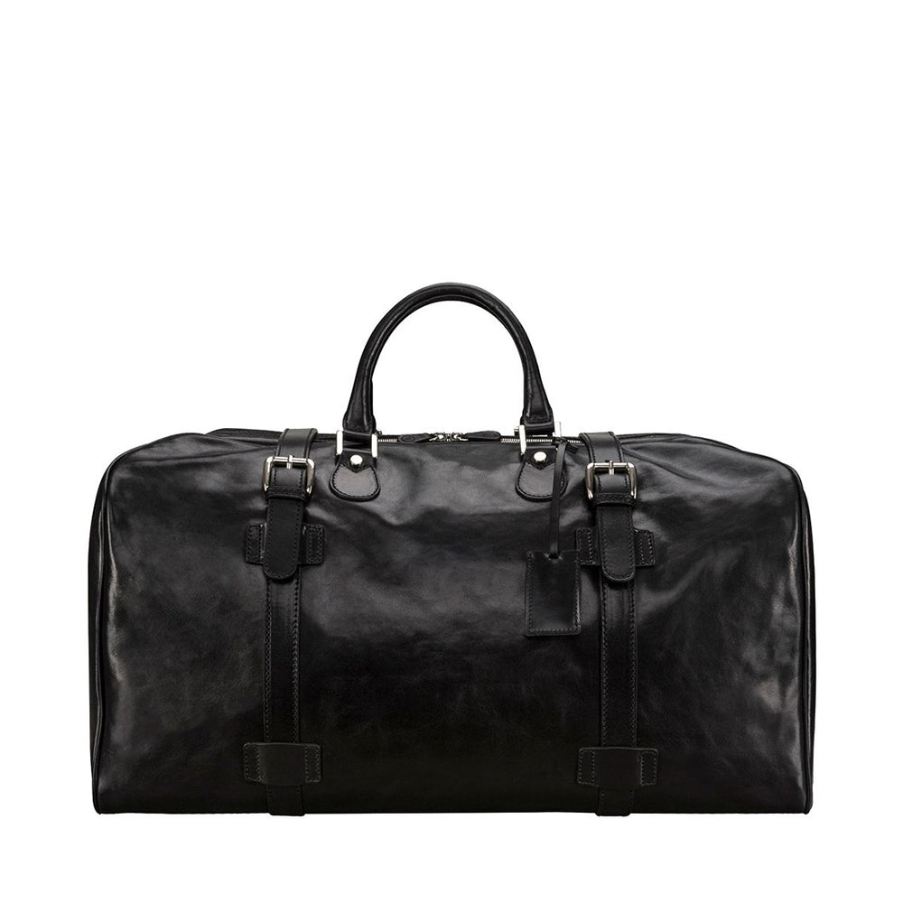 The Epoch Handmade Extra Large Genuine Leather Travel Bag black