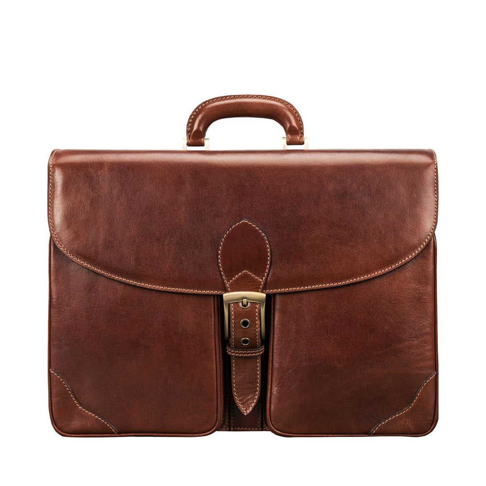 The Gladiator Handmade Large Men's Genuine Leather Briefcase