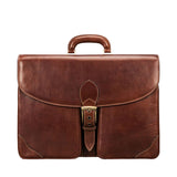 The Gladiator Handmade Large Men's Genuine Leather Briefcase