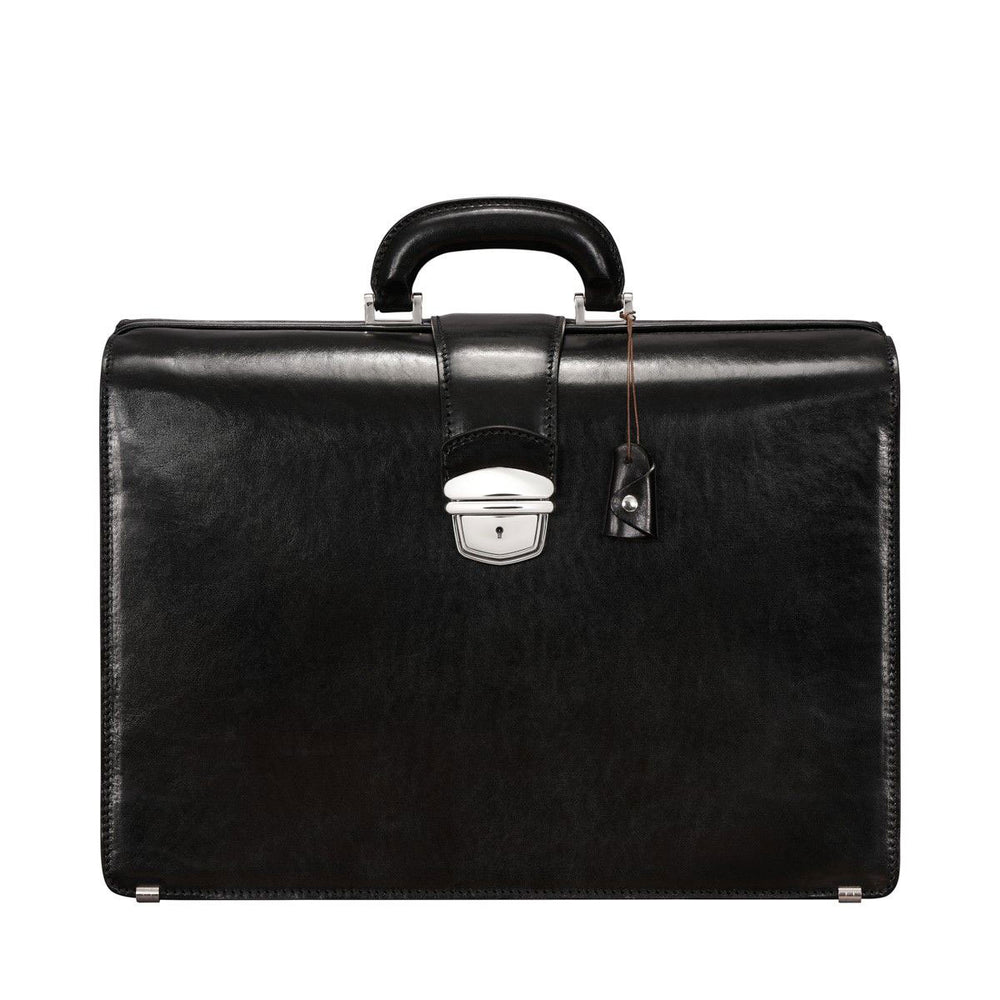 The Grand Dominion Handmade Large Genuine Leather Lawyer Briefcase