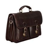 The Imperial Handmade Genuine Leather Laptop Satchel – Fits 16" MacBook Pro