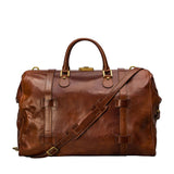 The Journey Handmade Large Genuine Leather Gladstone Bag