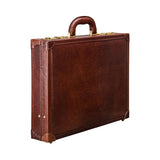 The Vault Handmade Slim Genuine Leather Attaché Case