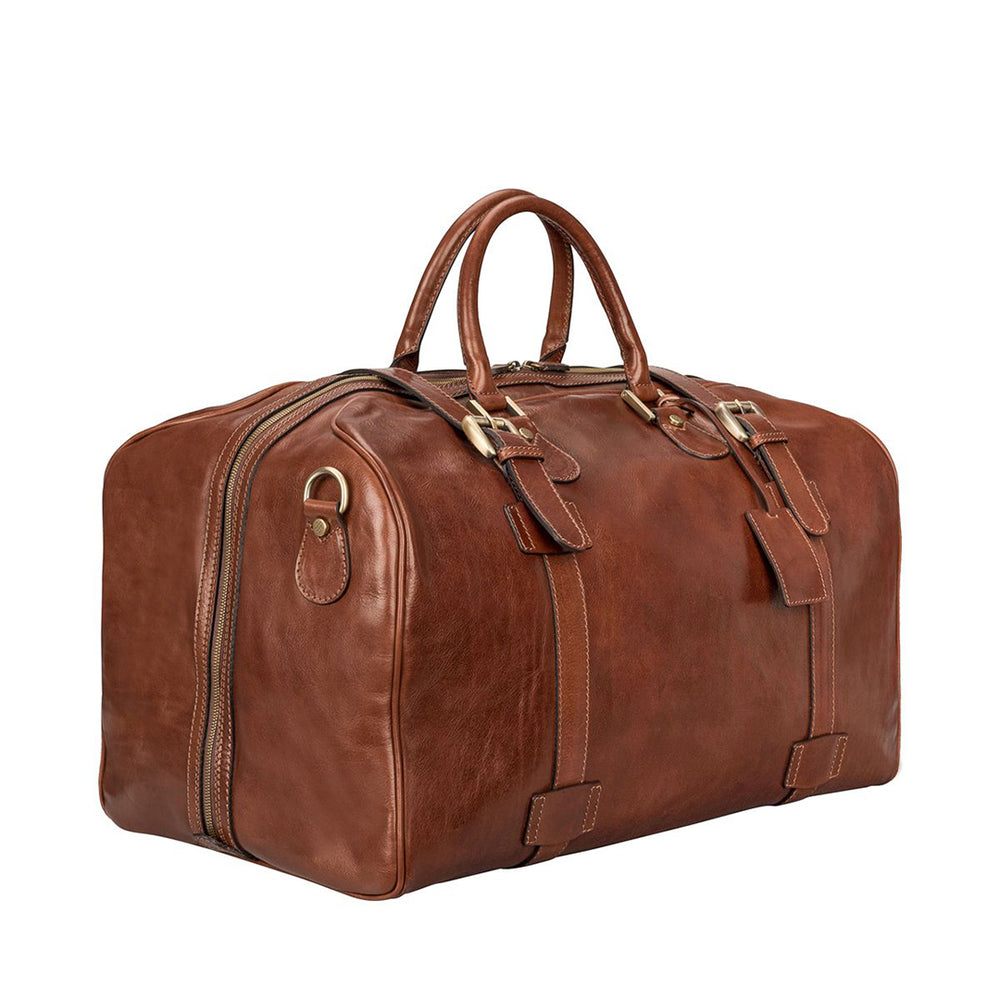 The Voyager Handmade Large Men's Genuine Leather Duffel Bag