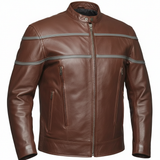 Viper Men's Premium Genuine Leather Biker Jacket