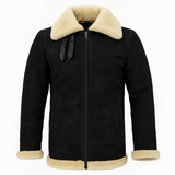 Men's RAF Flight Genuine Shearling Sheepskin Leather Jacket