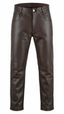 Twin Thunder Men's Genuine Leather Motorcycle Pants