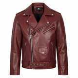 Men's Black Genuine Leather Motorcycle Jacket