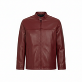 Men's Classic Green Genuine Leather Jacket