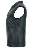Women Genuine Leather Motorcycle Vest