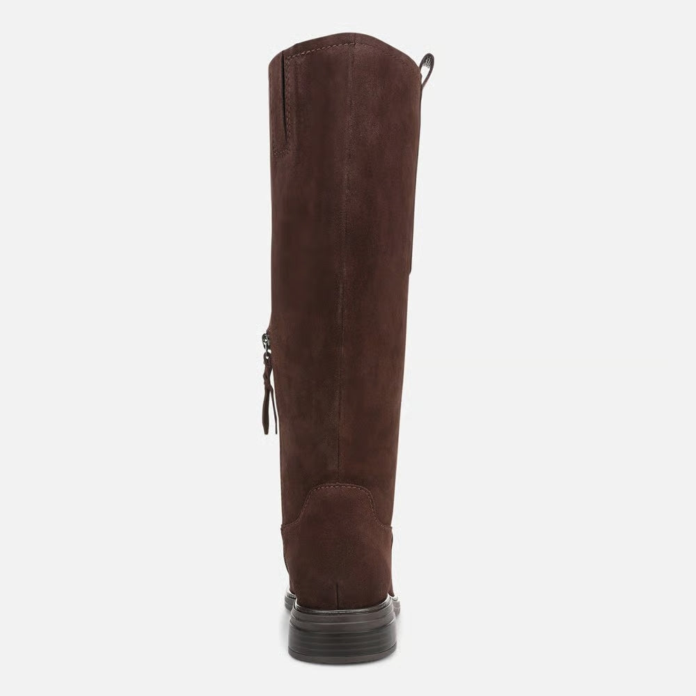 Women's Narrow Calf Genuine Leather Knee-High Riding Boots