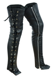 Women's Genuine Leather Motorcycle Leggings
