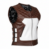 Women's Genuine Leather Motorcycle Vest