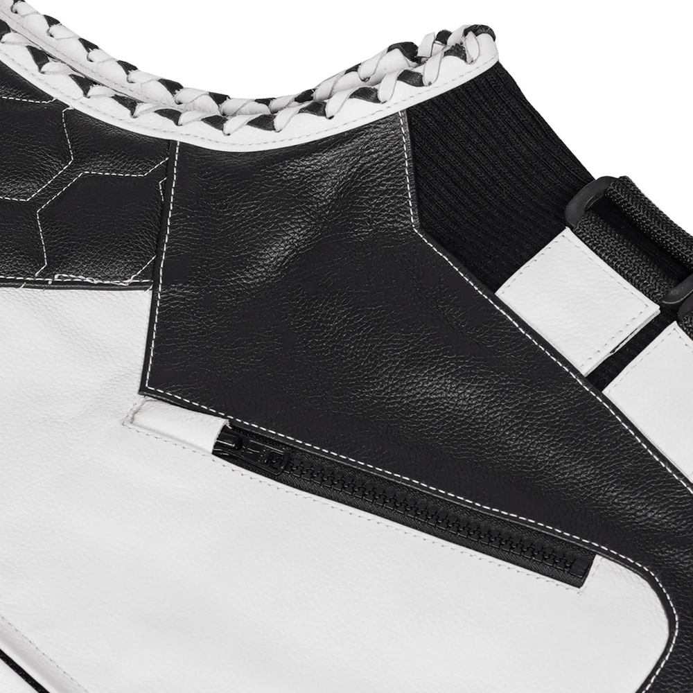 Women's Genuine Leather Motorcycle Vest