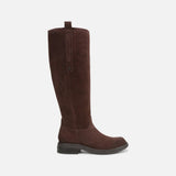 Women's Narrow Calf Genuine Leather Knee-High Riding Boots