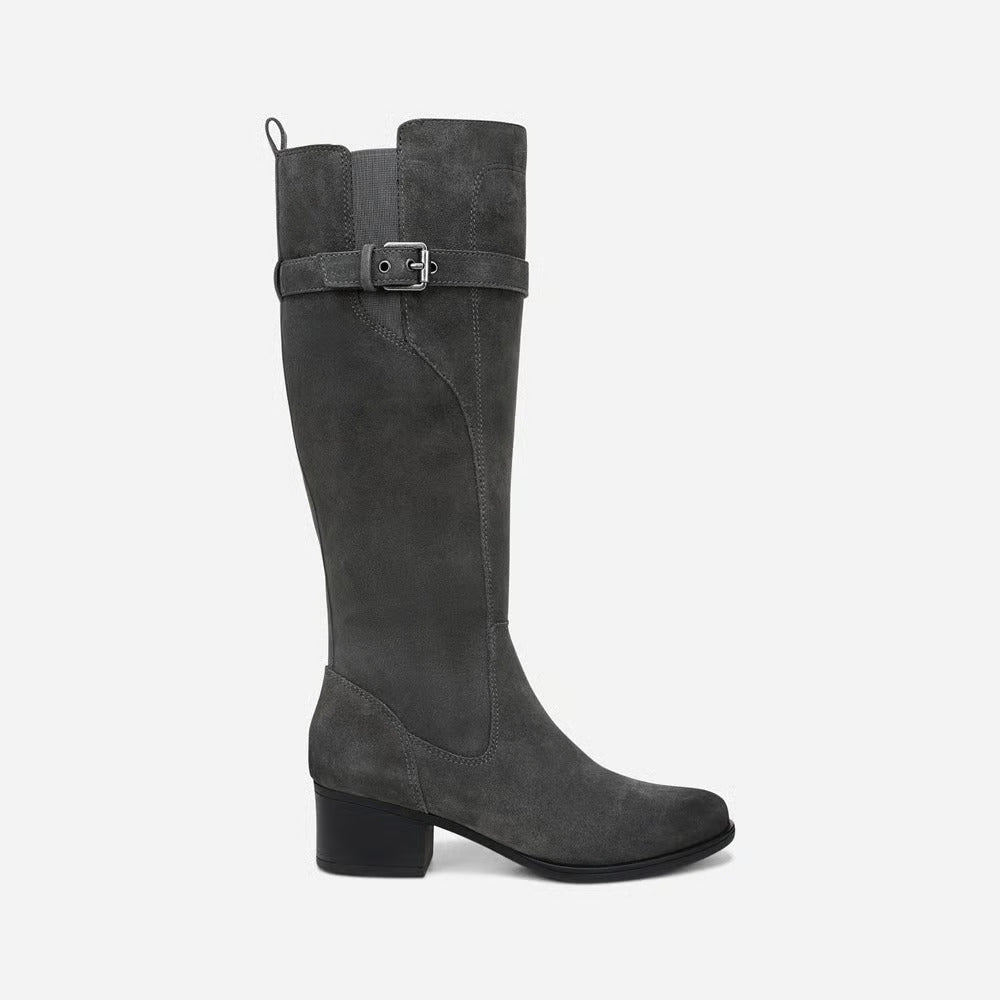 Women's Wide Calf Knee-High Genuine Leather Western Riding Boots
