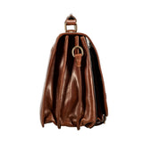 The Royal Vault Handmade Genuine Leather Briefcase Satchel Bag