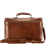 The Royal Vault Handmade Genuine Leather Briefcase Satchel Bag