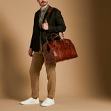 The Titan Handmade Genuine Leather Gladstone Bag