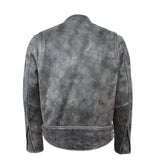 Men’s Black Full Grain Leather Motorcycle Jacket