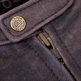 Brown Leather Motorcycle Jacket – All-Season Riding Jacket with Armor Pockets