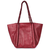 Wander Handmade Genuine Leather Tote Bag red