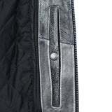 Men’s Black Full Grain Leather Motorcycle Jacket