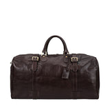 The Epoch Handmade Extra Large Genuine Leather Travel Bag brown