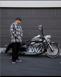 Shadow Men's Black & Grey Long Sleeve Flannel Shirt