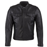 Men’s Leather Rebel Jacket – Leather Biker Jacket with Full-Grain Cowhide