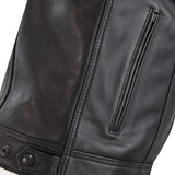 Men’s Leather Rebel Jacket – Leather Biker Jacket with Full-Grain Cowhide