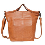 Bianca Handmade Genuine Leather Crossbody Bag brown