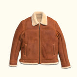 Shearling Leather Bomber Jacket