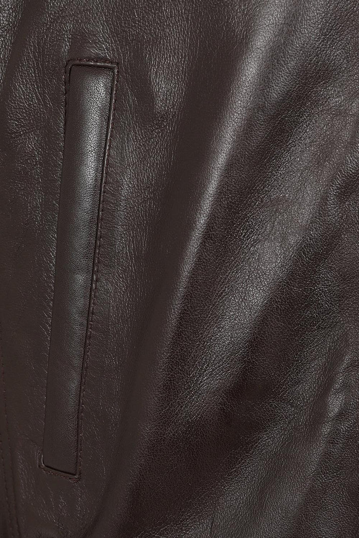 Leather Bomber Jacket For Men