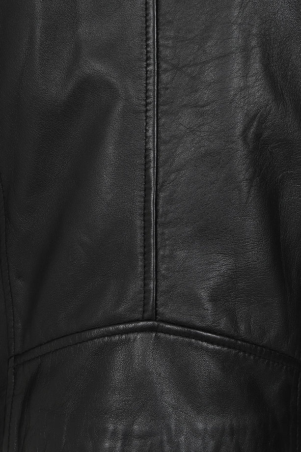 Women's Asymmetrical Black Leather Moto Jacket