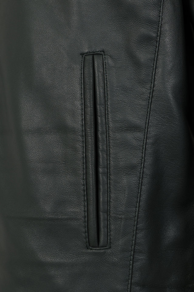 Men’s Classic Green Leather Jacket