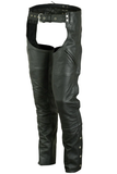 Rebel Streak Unisex Motorcycle Leather Chaps