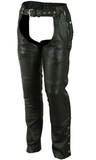 StormGuard Unisex Motorcycle Leather Chaps