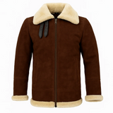 Men RAF Flight Shearling Sheepskin Leather Jacket