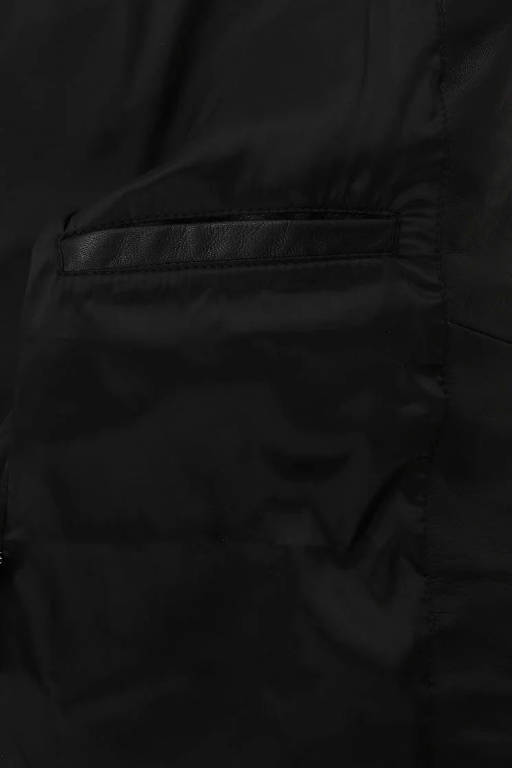 Stand Collar Leather Motorcycle Jacket