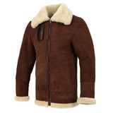 Men RAF Flight Shearling Sheepskin Leather Jacket